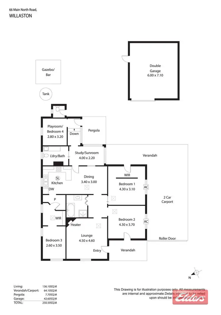 Floorplan of Homely house listing, 66 Main North Road, Willaston SA 5118