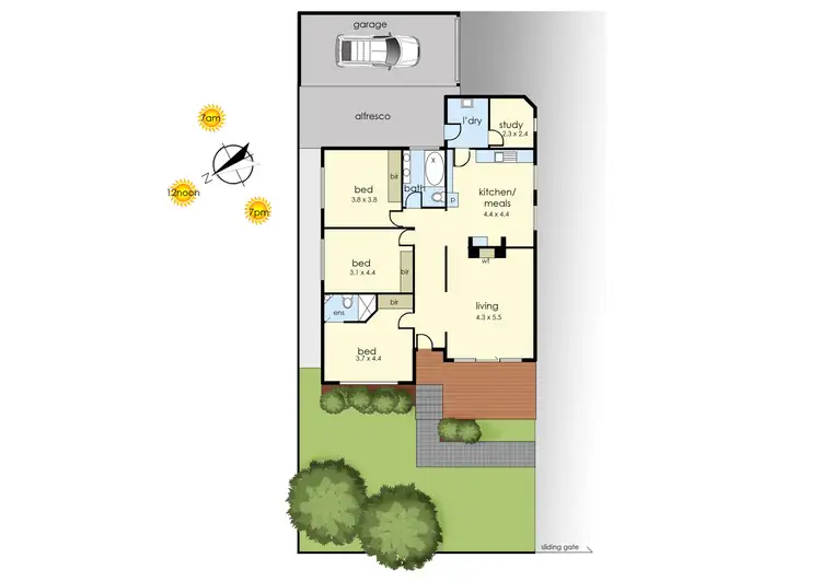 Floorplan of Homely house listing, 55 Dandenong Road East, Frankston VIC 3199