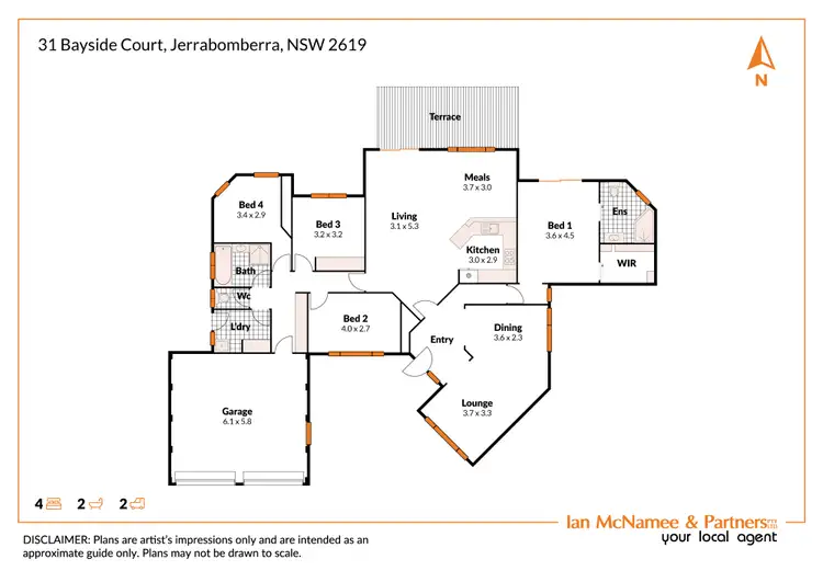 Floorplan of Homely house listing, 31 Bayside Court, Jerrabomberra NSW 2619