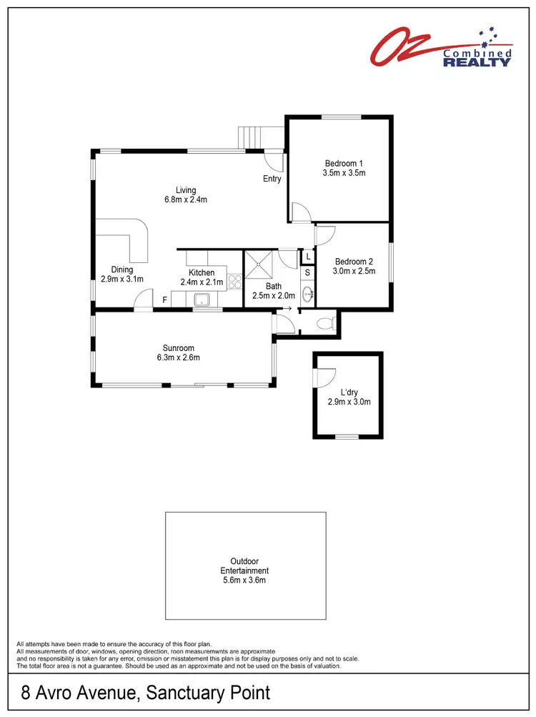 Floorplan of Homely house listing, 8 Avro Avenue, Sanctuary Point NSW 2540