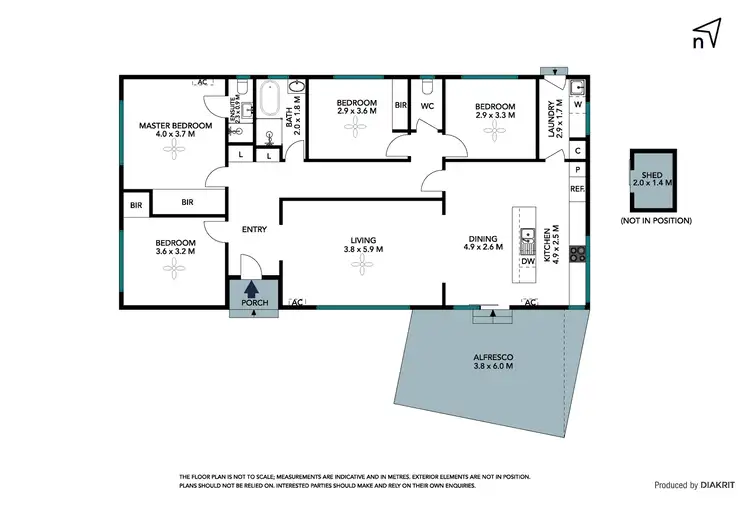 Floorplan of Homely house listing, 34 Narina Way, Epping VIC 3076