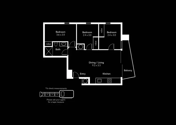 Floorplan of Homely apartment listing, 53/227 North Terrace, Adelaide SA 5000