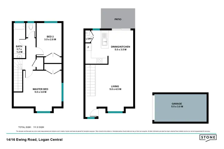 Floorplan of Homely townhouse listing, 14/16 Ewing Road, Logan Central QLD 4114