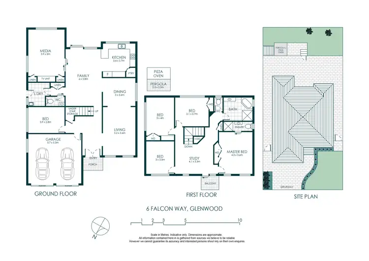 Floorplan of Homely house listing, 6 Falcon Way, Glenwood NSW 2768