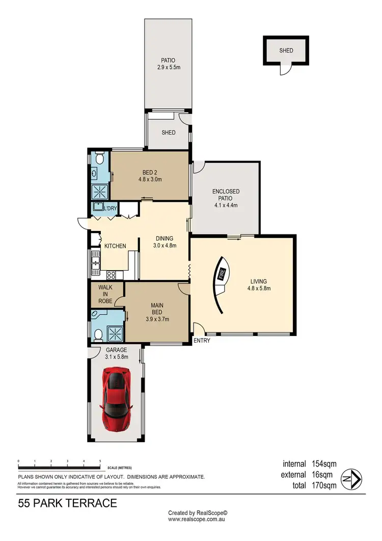 Floorplan of Homely house listing, 55 Park Terrace, Sherwood QLD 4075
