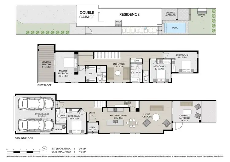 Floorplan of Homely house listing, 2/50 Third Avenue, Palm Beach QLD 4221