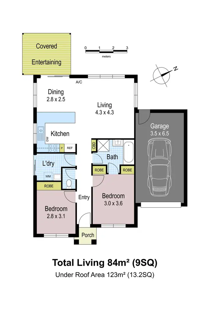 Floorplan of Homely unit listing, 14/98 Lampard Road, Drouin VIC 3818