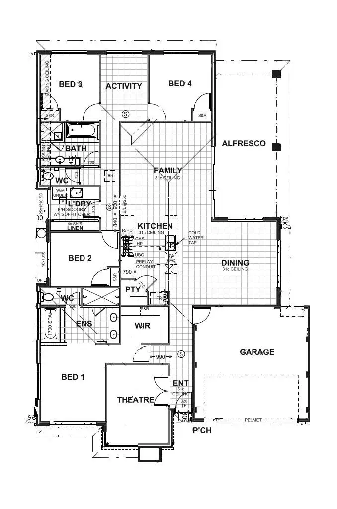 Floorplan of Homely house listing, 25 Willowdale Promenade, Piara Waters WA 6112