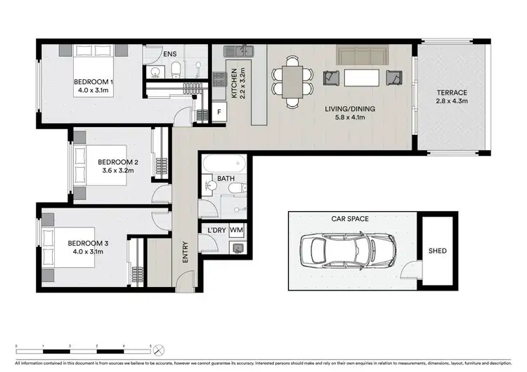 Floorplan of Homely unit listing, 226B/1-7 Hawkesbury Road, Westmead NSW 2145