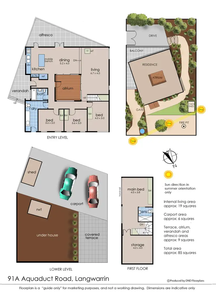 Floorplan of Homely house listing, 91a Aqueduct Road, Langwarrin VIC 3910