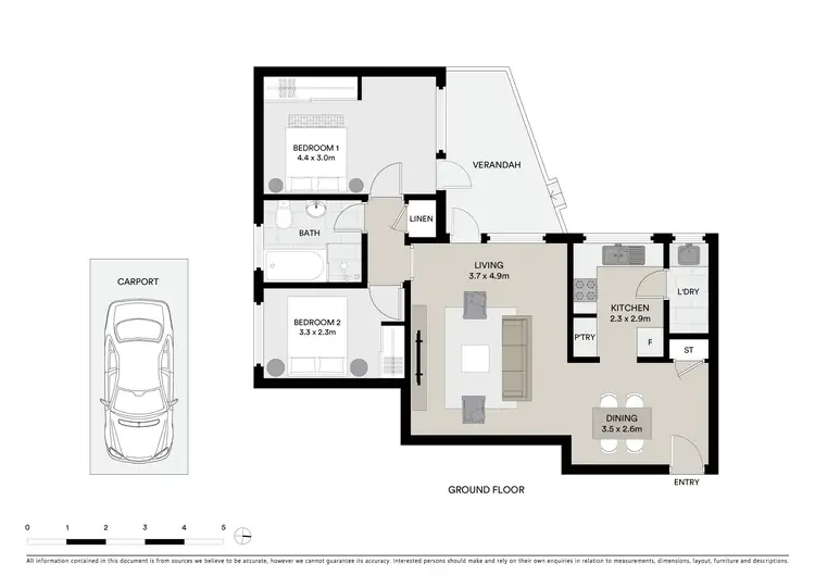 Floorplan of Homely unit listing, 2/44 Bridge Street, Epping NSW 2121