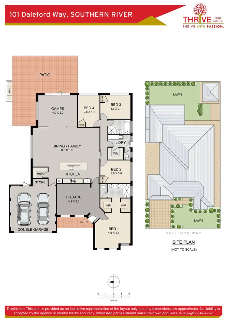 Floorplan of Homely house listing, 101 Daleford Way, Southern River WA 6110