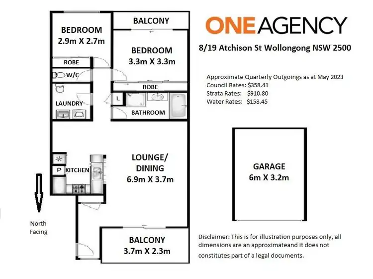 Floorplan of Homely apartment listing, 8/19 Atchison Street, Wollongong NSW 2500