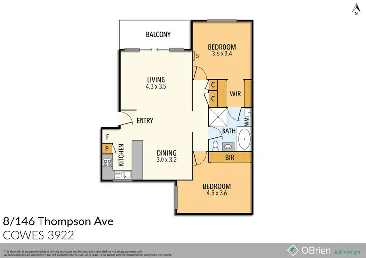 Floorplan of Homely apartment listing, 8/146 Thompson Avenue, Cowes VIC 3922