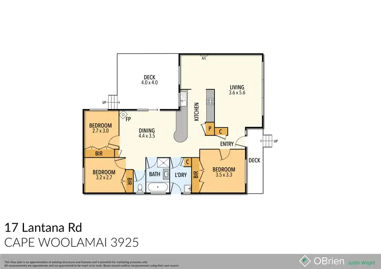 Floorplan of Homely house listing, 17 Lantana Road, Cape Woolamai VIC 3925