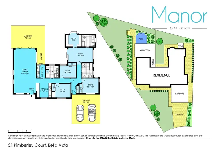 Floorplan of Homely house listing, 21 Kimberley Court, Bella Vista NSW 2153
