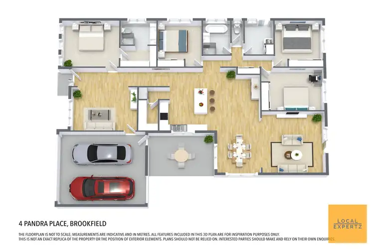 Floorplan of Homely house listing, 4 Pandra Place, Brookfield VIC 3338