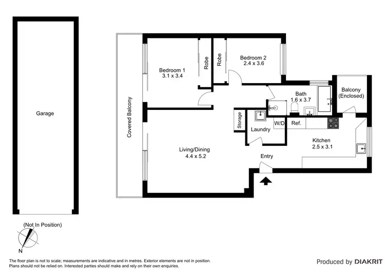 Floorplan of Homely unit listing, 16/17 Frazer Street, Collaroy NSW 2097