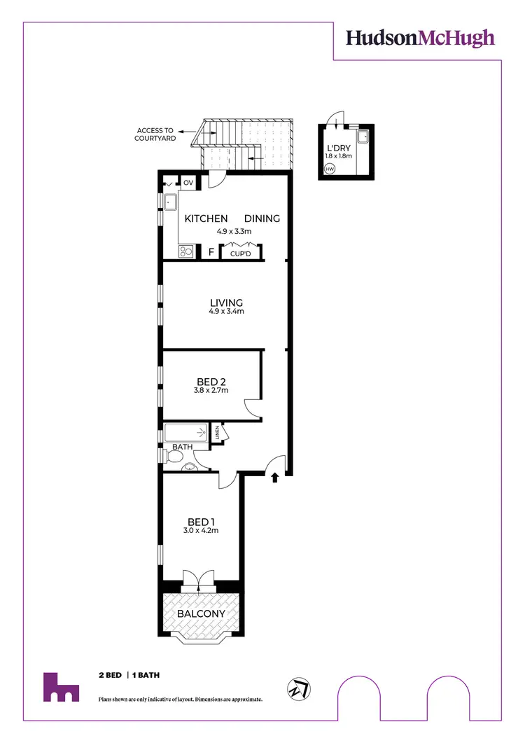 Floorplan of Homely apartment listing, 2/134A The Boulevarde, Dulwich Hill NSW 2203