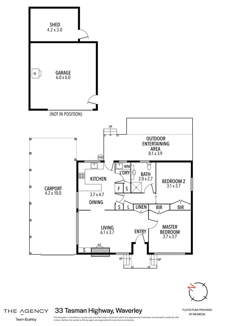 Floorplan of Homely house listing, 33 Tasman Highway, Waverley TAS 7250
