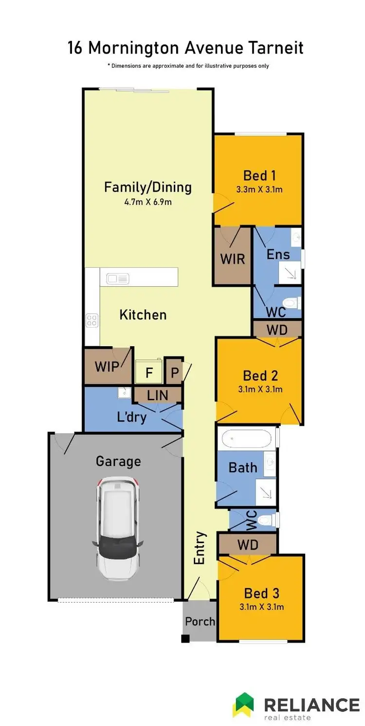 Floorplan of Homely house listing, 16 Mornington Avenue, Tarneit VIC 3029