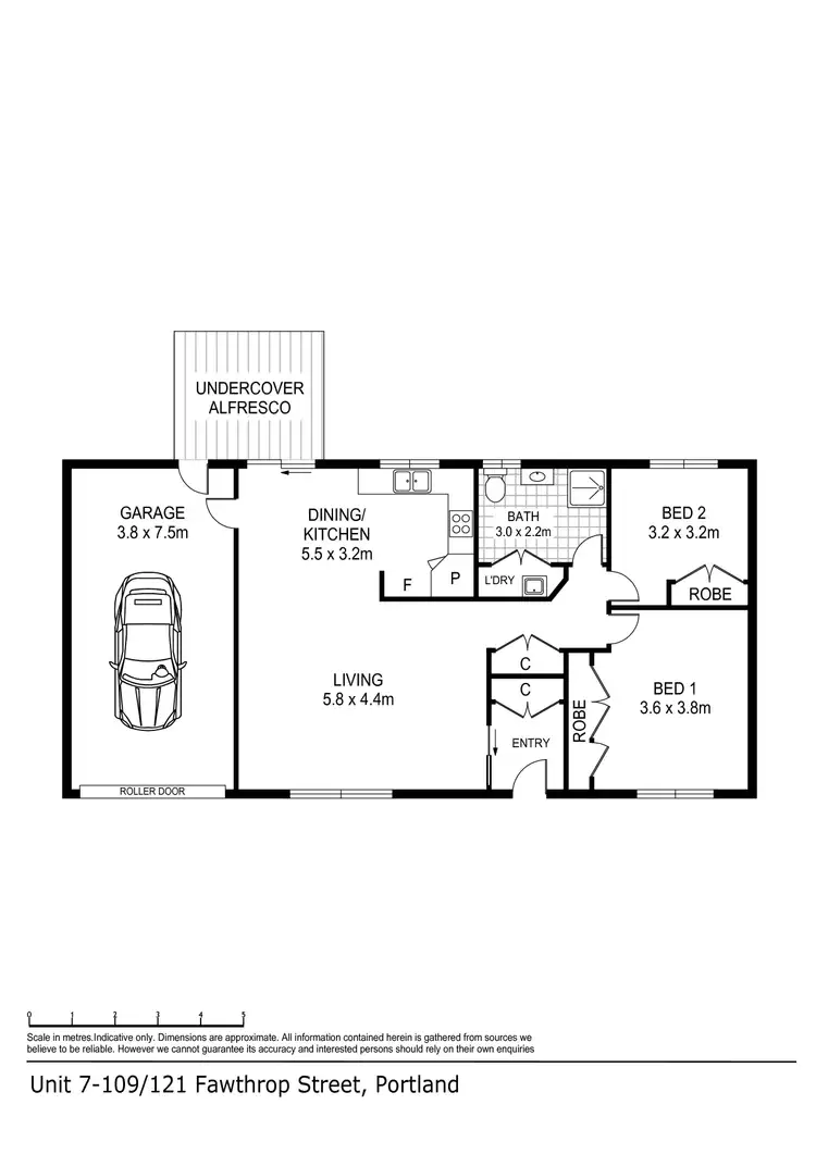 Floorplan of Homely unit listing, 7/109-121 Fawthrop Street, Portland VIC 3305