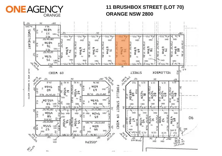 Floorplan of Homely land listing, 11 Brushbox Street, Orange NSW 2800