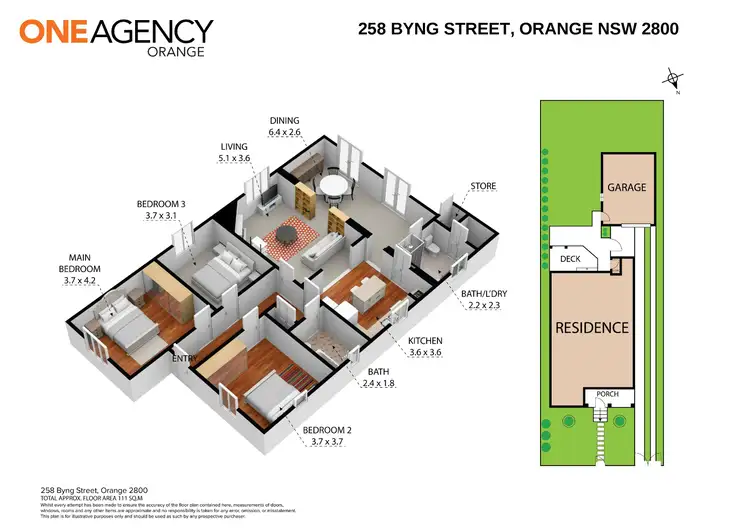Floorplan of Homely house listing, 258 Byng Street, Orange NSW 2800
