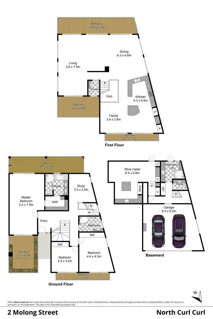 Floorplan of Homely house listing, 2 Molong Street, North Curl Curl NSW 2099