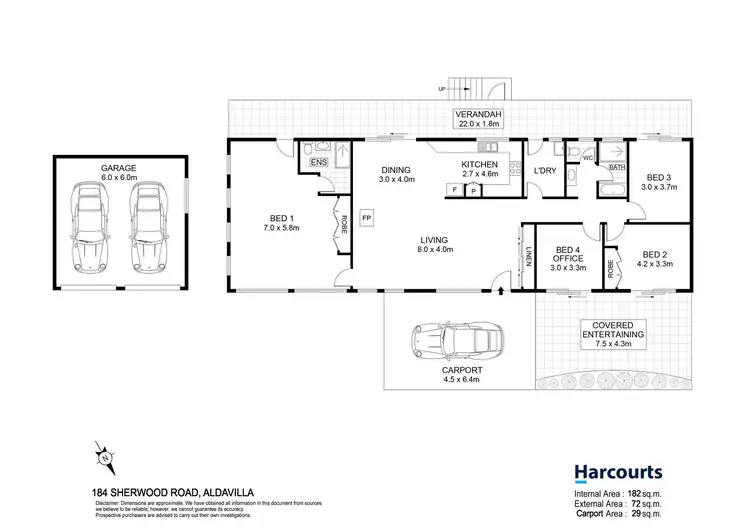 Floorplan of Homely rural property listing, 184 Sherwood Road, Aldavilla NSW 2440