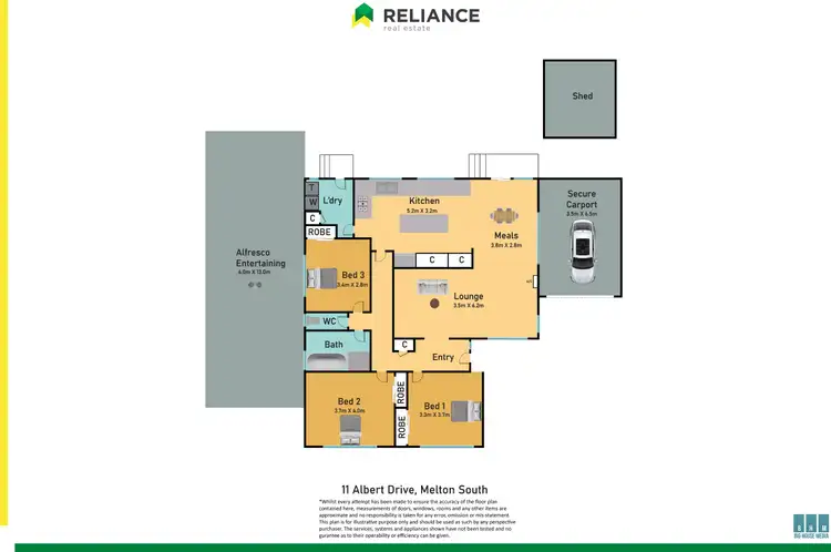 Floorplan of Homely house listing, 11 Albert Drive, Melton South VIC 3338