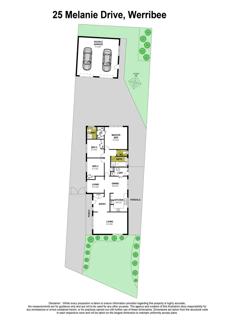 Floorplan of Homely house listing, 25 Melanie Drive, Werribee VIC 3030