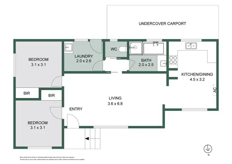 Floorplan of Homely unit listing, 1/25 Panoramic Avenue, Dromana VIC 3936