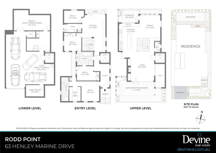 Floorplan of Homely house listing, 63 Henley Marine Drive, Rodd Point NSW 2046