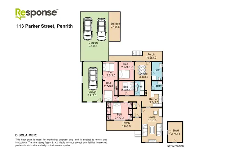 Floorplan of Homely house listing, 113 Parker Street, Penrith NSW 2750