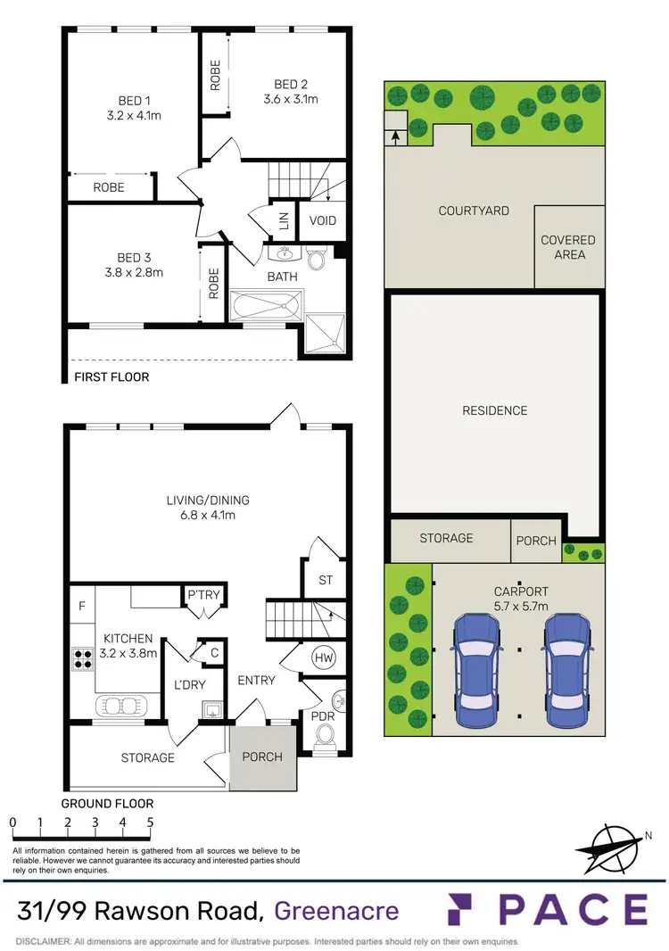 Floorplan of Homely townhouse listing, 31/99 Rawson Road, Greenacre NSW 2190