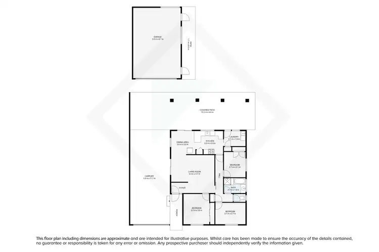 Floorplan of Homely house listing, 32 Emerald Avenue, Wodonga VIC 3690