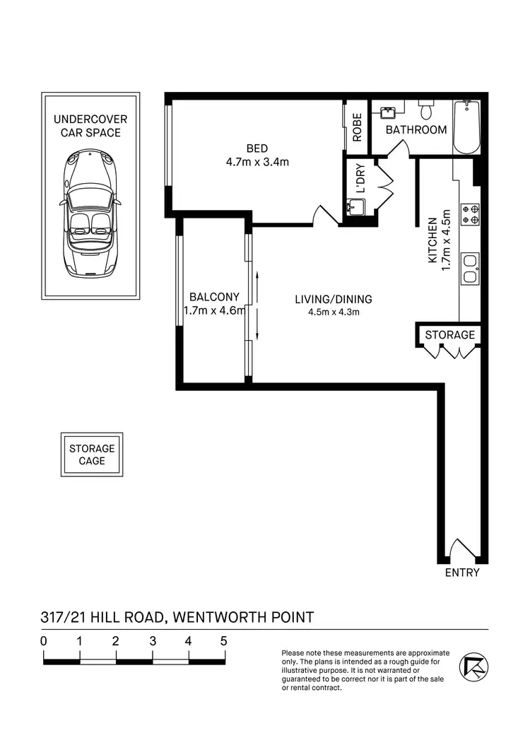 Floorplan of Homely apartment listing, 317/21 Hill Road, Wentworth Point NSW 2127