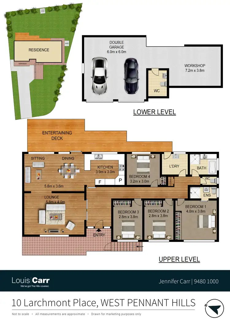 Floorplan of Homely house listing, 10 Larchmont Place, West Pennant Hills NSW 2125