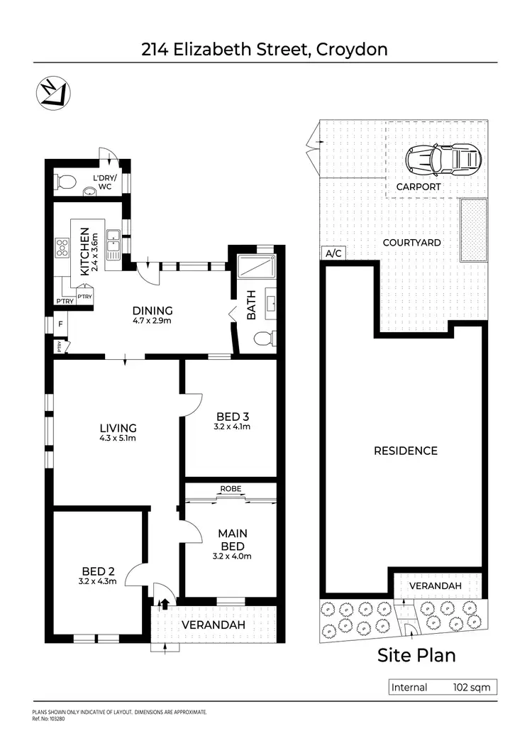 Floorplan of Homely house listing, 214 Elizabeth Street, Croydon NSW 2132