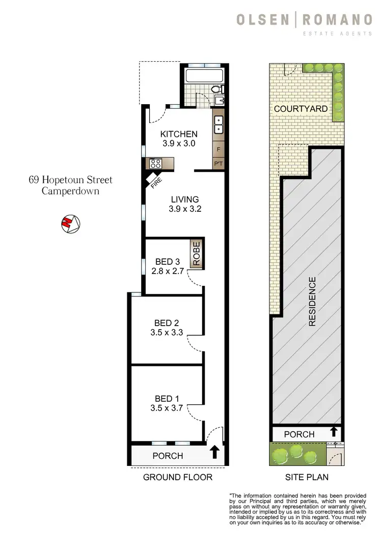 Floorplan of Homely terrace listing, 69 Hopetoun Street, Camperdown NSW 2050
