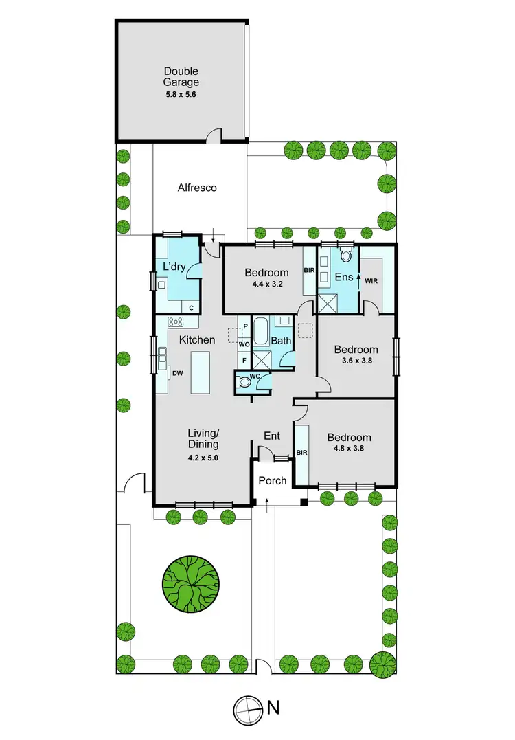 Floorplan of Homely townhouse listing, 1/771 Warrigal Road, Bentleigh East VIC 3165