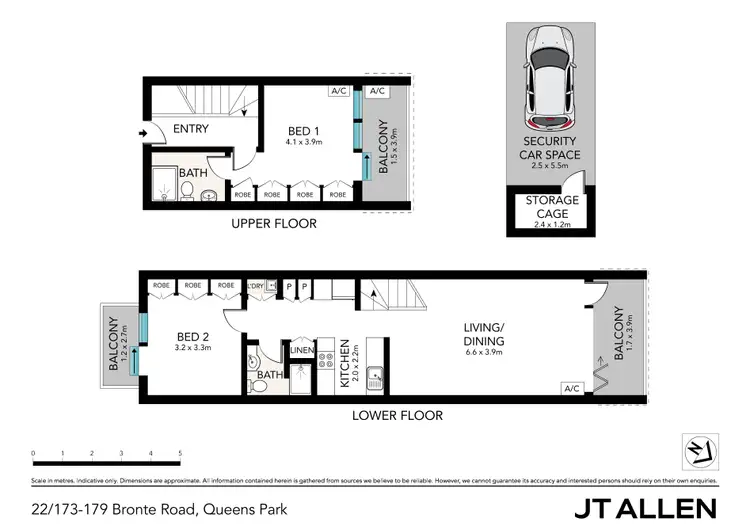 Floorplan of Homely apartment listing, 22/173-179 Bronte Road, Queens Park NSW 2022