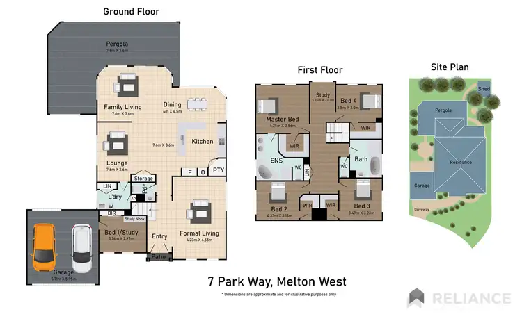 Floorplan of Homely house listing, 7 Parkway, Melton West VIC 3337