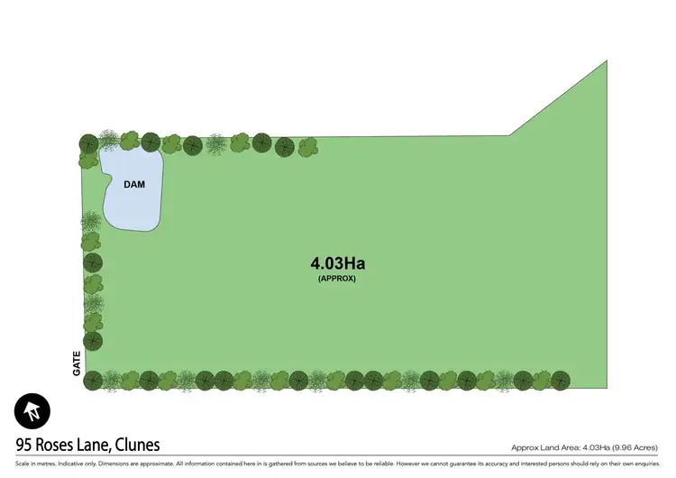 Floorplan of Homely land listing, 95 Roses Lane, Clunes VIC 3370