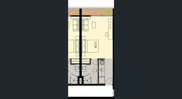 Floorplan of Homely apartment listing, 1209/6 Leicester Street, Carlton VIC 3053