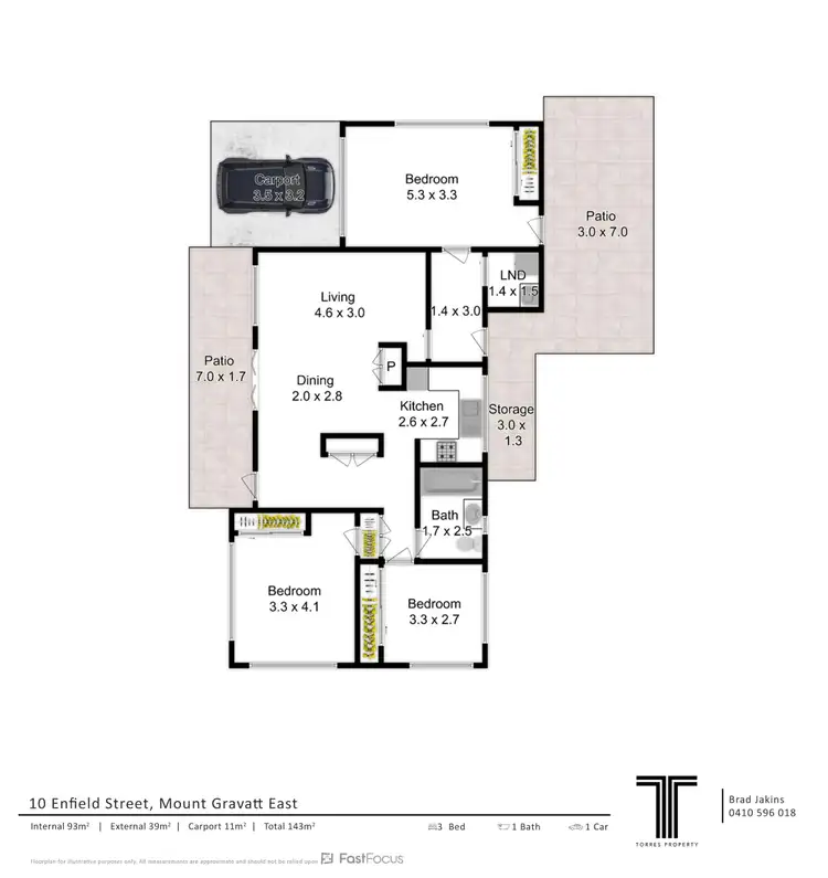 Floorplan of Homely house listing, 10 Enfield Street, Mount Gravatt East QLD 4122