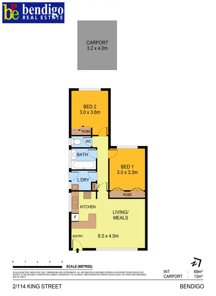 Floorplan of Homely house listing, 1 & 2/ 114 King Street, Bendigo VIC 3550