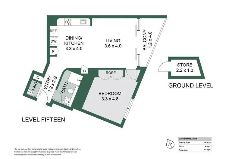 Floorplan of Homely apartment listing, 1507/588 Oxford Street, Bondi Junction NSW 2022