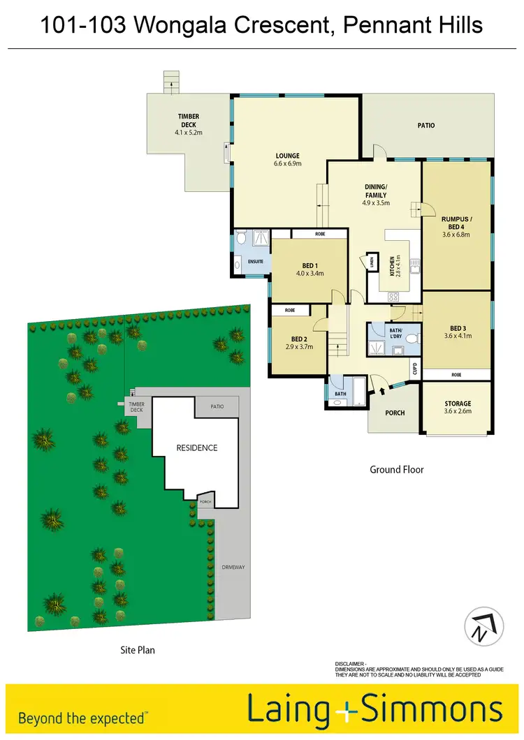Floorplan of Homely house listing, 101-103 Wongala Crescent, Pennant Hills NSW 2120